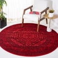thumbnail image 1 of Safavieh Adirondack Xavier Oriental Area Rug, Red/Black, 4' x 4' Round, 1 of 10