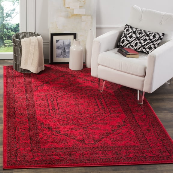 Safavieh Adirondack Xavier Oriental Area Rug, Red/Black, 6' x 6' Square