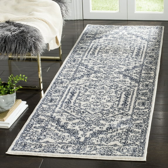 Safavieh Adirondack Xavier Oriental Runner Rug, Ivory/Navy, 2'6" x 10'