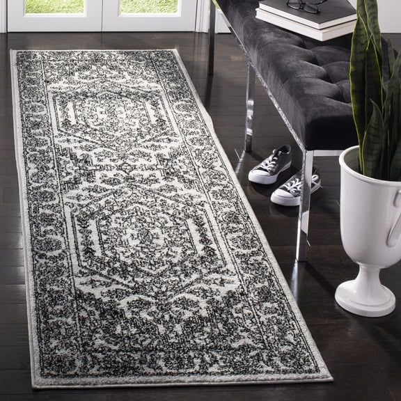 Safavieh Adirondack Xavier Oriental Runner Rug, Silver/Black, 2'6" x 22'