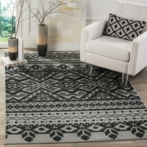 SAFAVIEH Adirondack Zachary Southwestern Area Rug, Silver/Black, 9' x 12'