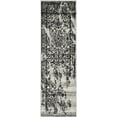 thumbnail image 1 of SAFAVIEH Adirondack Zoey Traditional Faded Runner Rug, Silver/Black, 2'6" x 10', 1 of 5
