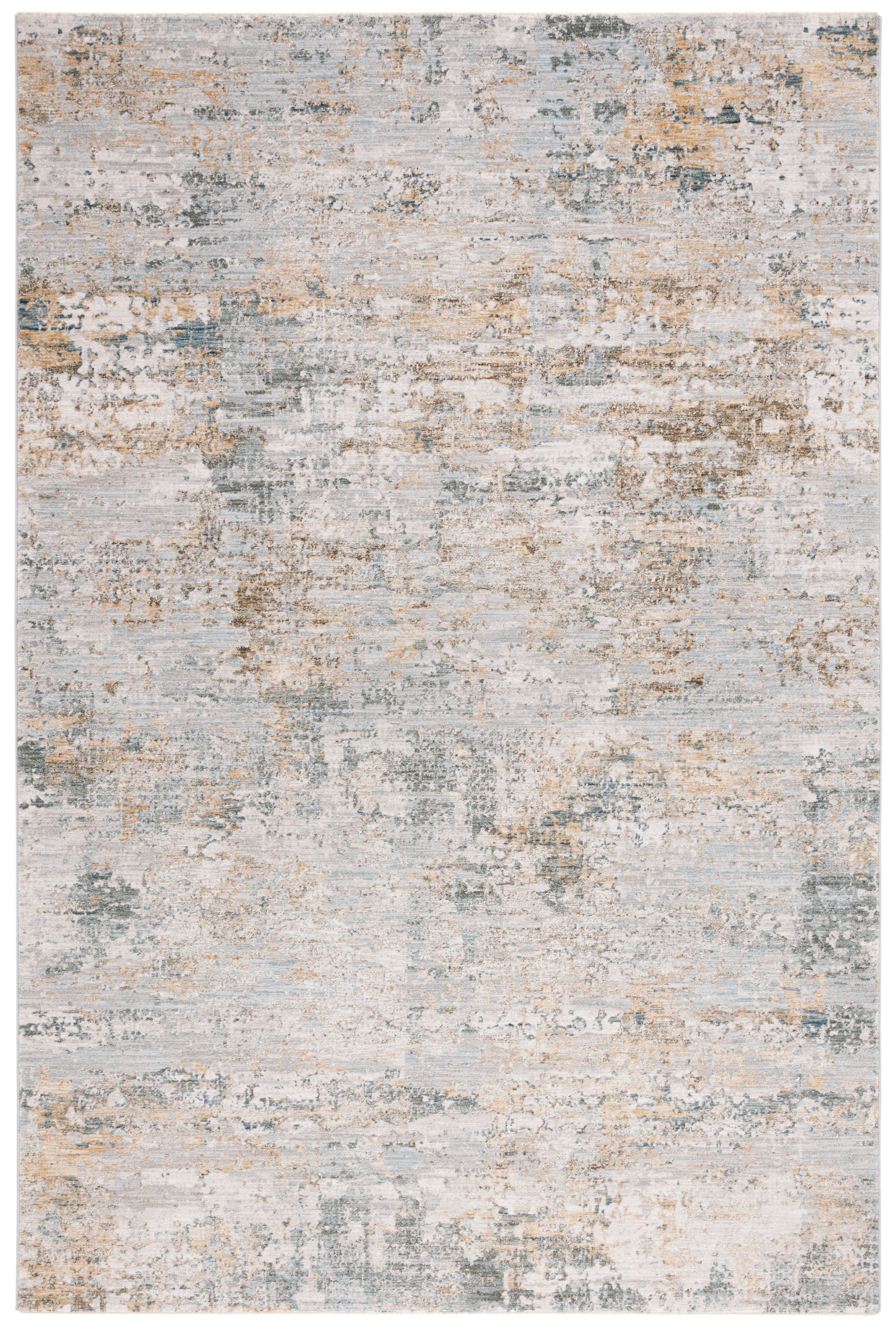 Reversible Hand-Knotted Blue Synthetic 8' x 10' Area Rug