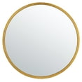 SAFAVIEH Adric 30 in. Geometric Round Mirror, Gold Foil - Walmart.com
