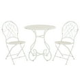 thumbnail image 1 of SAFAVIEH Adriel 3-Piece Iron Outdoor Bistro Set, Antique White, 1 of 10