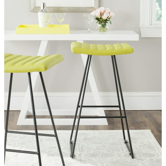 SAFAVIEH Akito Bar Stool Set of 2 Green