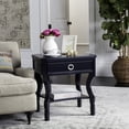 thumbnail image 1 of SAFAVIEH Alaia Modern Glam One Drawer Night Stand, Navy, 1 of 14
