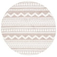 thumbnail image 1 of SAFAVIEH Alamo Curtis Geometric Area Rug, Taupe/Ivory, 6'7" x 6'7" Round, 1 of 8