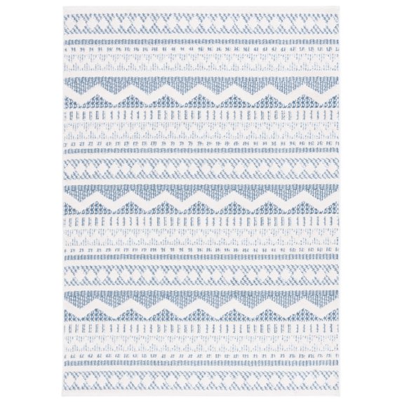 SAFAVIEH Alamo Curtis Geometric Runner Rug, Taupe/Ivory, 2'2" x 8'