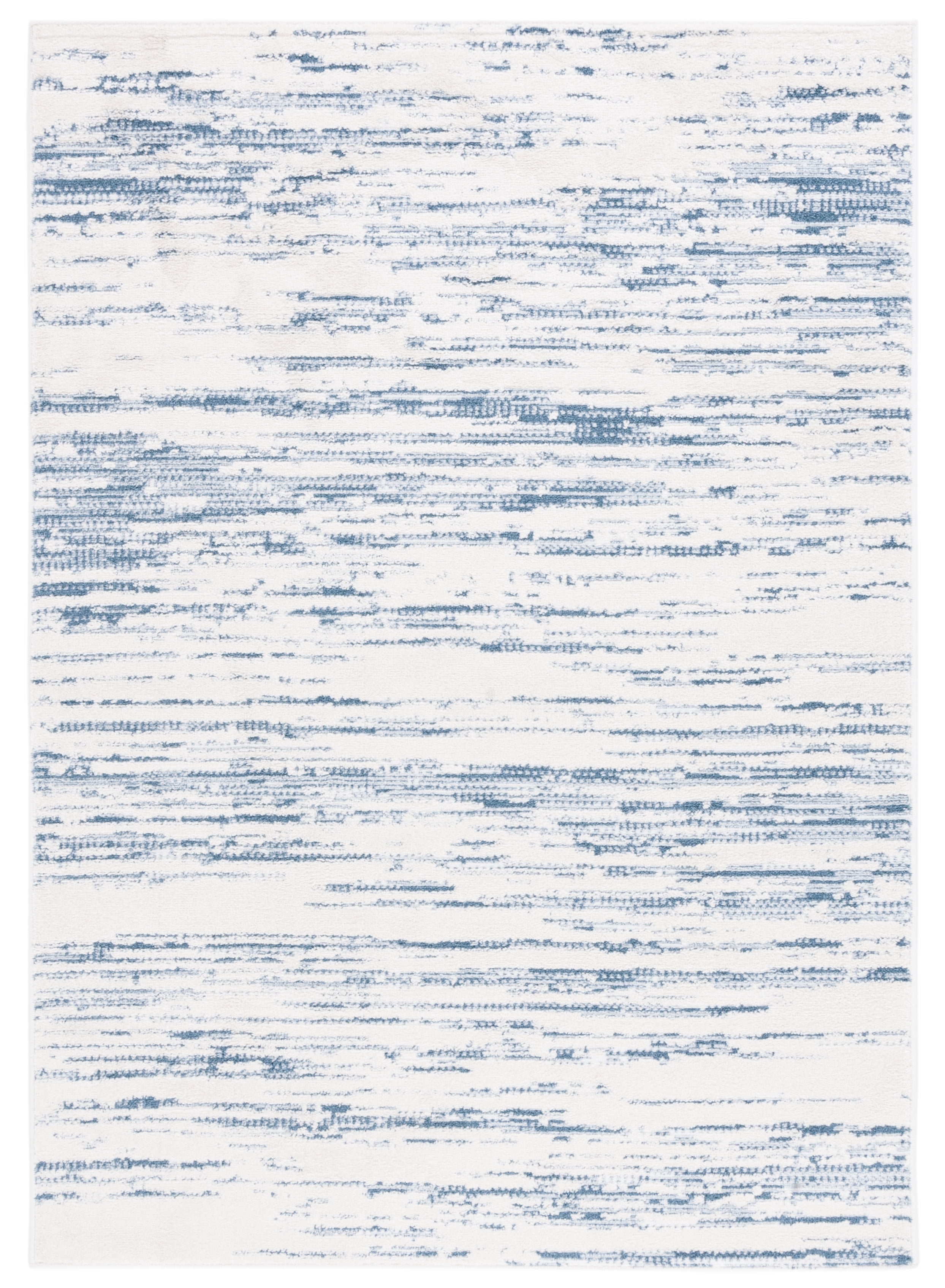 SAFAVIEH Alamo Olga Stripe Area Rug, Blue/Ivory, 8' x 10'