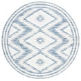 thumbnail image 1 of SAFAVIEH Alamo Stamen Geometric Area Rug, Ivory/Blue, 6'7" x 6'7" Round, 1 of 8