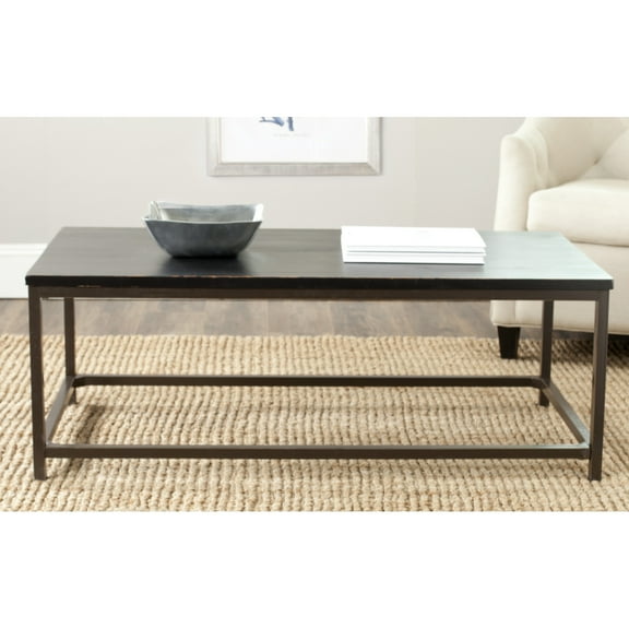 SAFAVIEH Alec Coffee Table Distressed / Black