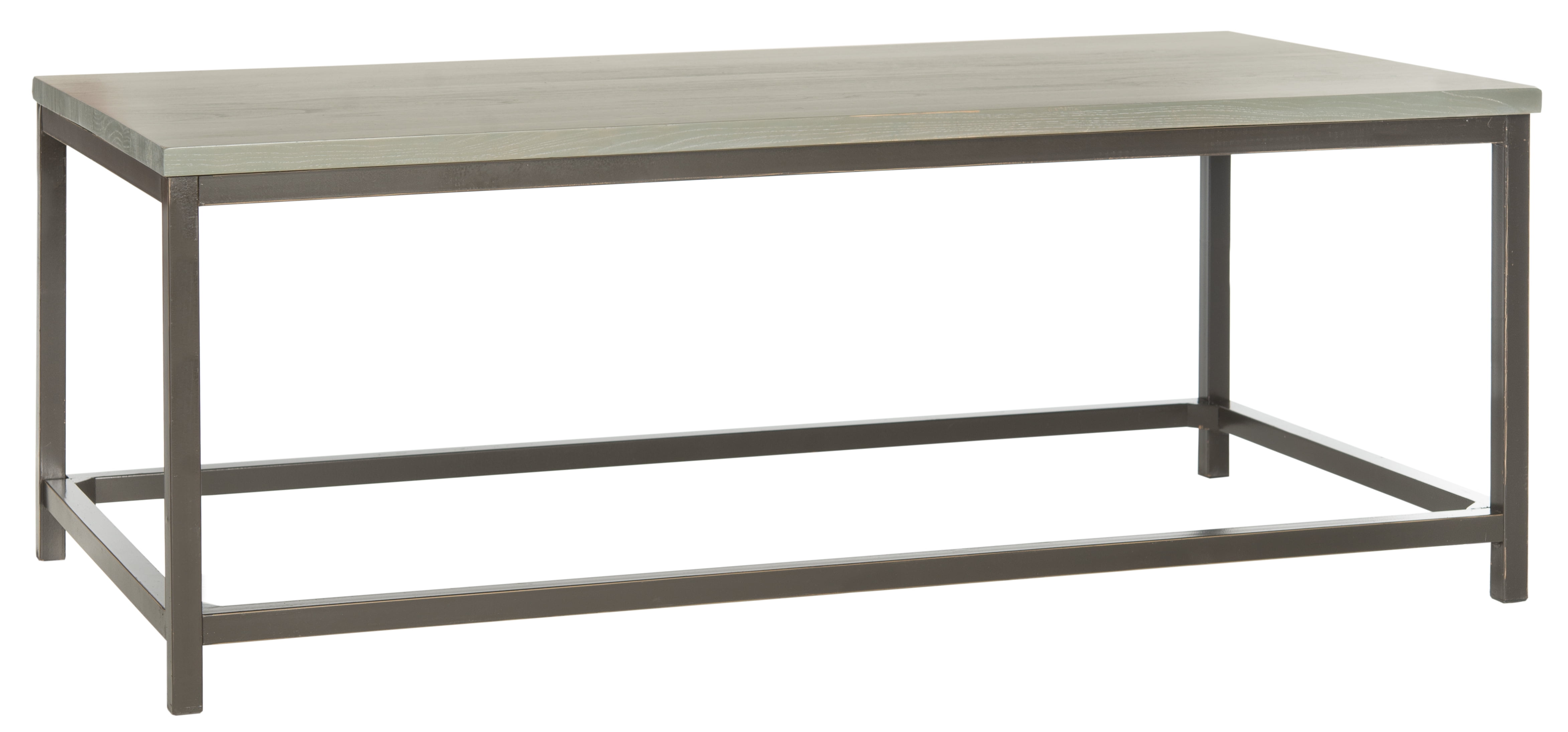 SAFAVIEH Alec Industrial Rustic Coffee Table, French Grey
