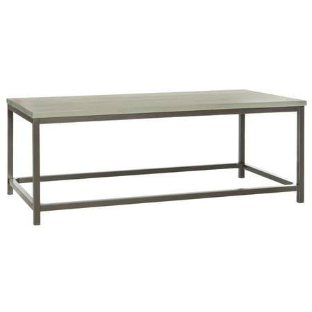 SAFAVIEH Alec Industrial Rustic Coffee Table, French Grey