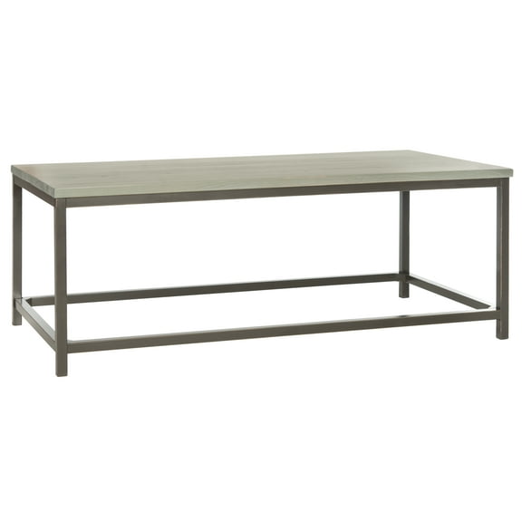 SAFAVIEH Alec Industrial Rustic Coffee Table, French Grey