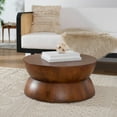 thumbnail image 1 of SAFAVIEH Alecto Rustic Wood Round Coffee Table, Brown, 1 of 8