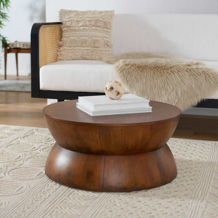 Walmart round wood coffee table outlet