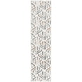 thumbnail image 1 of SAFAVIEH Alenia Courtney Geometric Runner Rug, Ivory/Grey, 2' x 8', 1 of 6