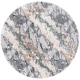 thumbnail image 1 of SAFAVIEH Alenia Crawford Abstract Area Rug, Grey/Blue, 6'7" x 6'7" Round, 1 of 7