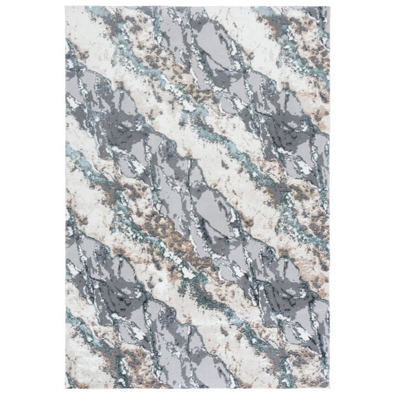 SAFAVIEH Alenia Crawford Abstract Area Rug, Grey/Blue, 8' x 10'