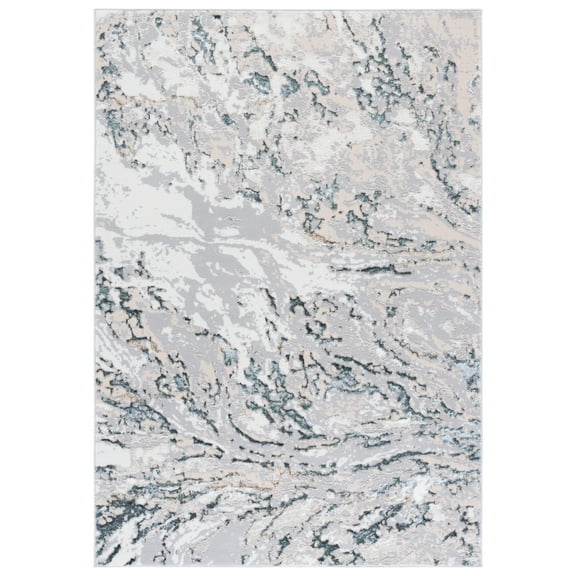 SAFAVIEH Alenia Gligor Abstract Area Rug, Grey/Blue, 8' x 10'