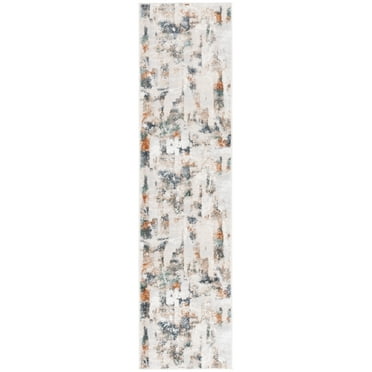 SAFAVIEH Alenia Steward Distressed Runner Rug, Grey/Beige, 2' x 8'