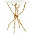 thumbnail image 1 of SAFAVIEH Alexa 22 in. H Marble Top Accent Table, Gold/White Granite, 1 of 14