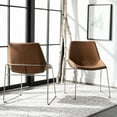 thumbnail image 1 of SAFAVIEH Alexis Mid-Century Dining Chair, Brown, Set of 2, 1 of 7