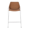 thumbnail image 1 of SAFAVIEH Alexis Solid Mid-Century Counter Stool, Cigar Brown, 1 of 12