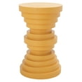 thumbnail image 1 of SAFAVIEH Ali Modern 19" Round End Table, Yellow, 1 of 7