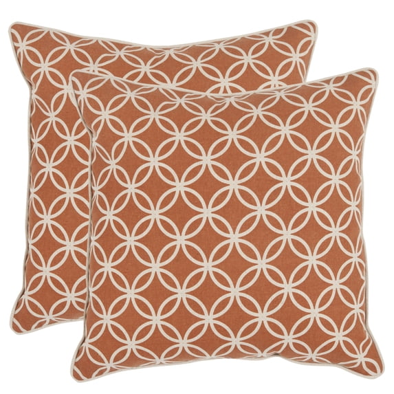 SAFAVIEH Alice Pillow Set of 2 Brown