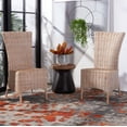 thumbnail image 1 of SAFAVIEH Allen Rattan Accent Chair, Natural White Wash, Set of 2, 1 of 11