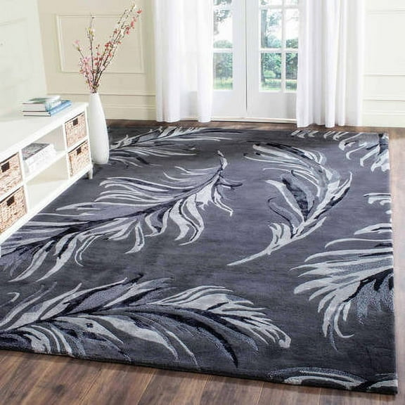 SAFAVIEH Allure Mandy Floral Wool Area Rug, Grey, 8' x 10'