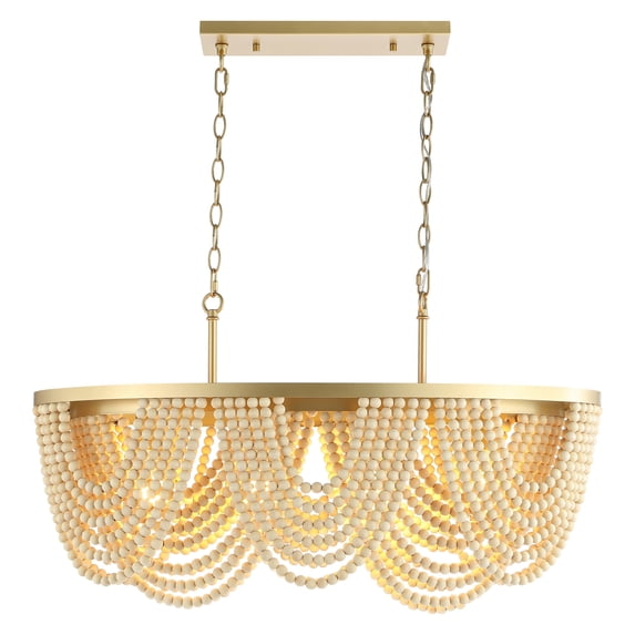 SAFAVIEH Alluri 4-Light Antique Gold Metal Chandelier