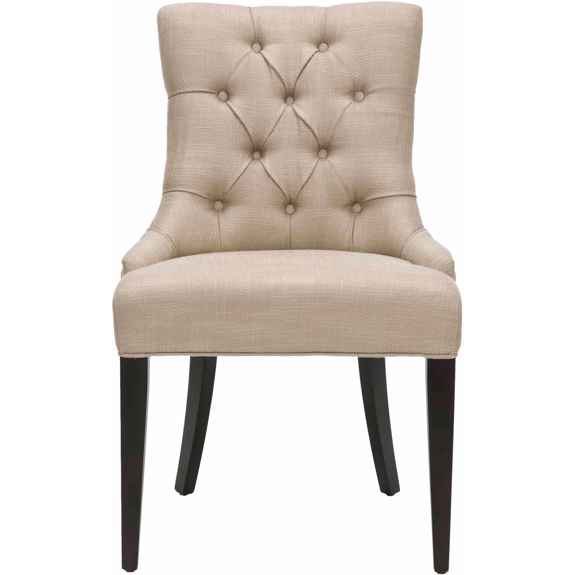 SAFAVIEH Amanda 19''H Traditional Glam Tufted Chair, Antique Gold
