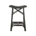 thumbnail image 1 of SAFAVIEH Amara 27.5 in. Wicker Counter Stool, Brown, 1 of 3