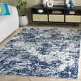 thumbnail image 1 of SAFAVIEH Amelia Alastar Abstract Distressed Area Rug, Ivory/Navy, 10' x 14', 1 of 11