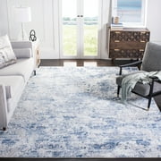 SAFAVIEH Amelia Alastar Abstract Distressed Area Rug, Navy/Gray, 8' x 10'