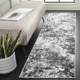 thumbnail image 1 of SAFAVIEH Amelia Alastar Abstract Distressed Runner Rug, Charcoal/Ivory, 2'2" x 10', 1 of 10