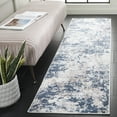 thumbnail image 1 of SAFAVIEH Amelia Alastar Abstract Distressed Runner Rug, Dark Blue/Gray, 2'2" x 10', 1 of 10