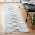 thumbnail image 1 of SAFAVIEH Amelia Amandy Geometric Runner Rug, Ivory/Blue, 2'3" x 8', 1 of 12