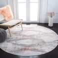 thumbnail image 1 of SAFAVIEH Amelia Amandy Geometric Area Rug, Ivory/Rust, 6'7" x 6'7" Round, 1 of 11