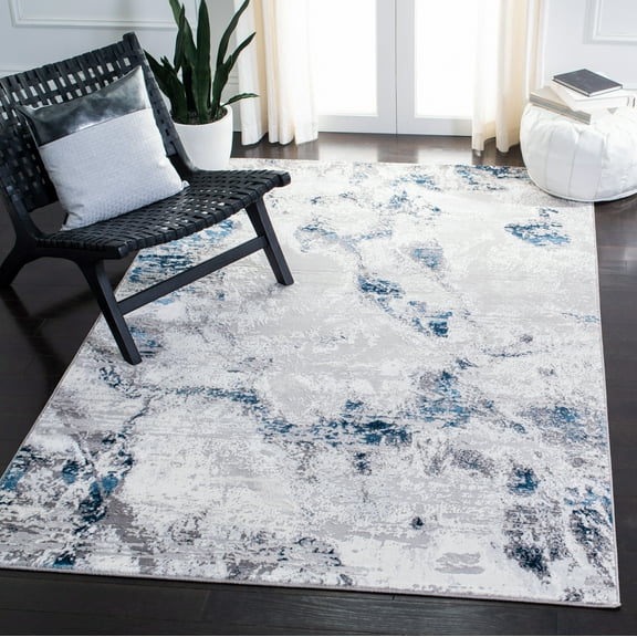 SAFAVIEH Amelia Ashley Abstract Area Rug, Gray/Blue, 9' x 12'