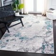 thumbnail image 1 of SAFAVIEH Amelia Ashley Abstract Area Rug, Gray/Turquoise, 3' x 5', 1 of 10