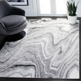 thumbnail image 1 of SAFAVIEH Amelia Aurora Abstract Area Rug, Light Gray/Ivory, 4'5" x 6'5", 1 of 12
