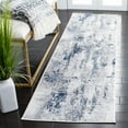 thumbnail image 1 of SAFAVIEH Amelia Boyce Abstract Runner Rug, Gray/Light Blue, 2'2" x 6', 1 of 11