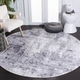 thumbnail image 1 of SAFAVIEH Amelia Boyce Abstract Area Rug, Gray/Ivory, 6'7" x 6'7" Round, 1 of 12