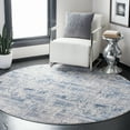 thumbnail image 1 of SAFAVIEH Amelia Carrie Abstract Area Rug, Blue/Gray, 6'7" x 6'7" Round, 1 of 11