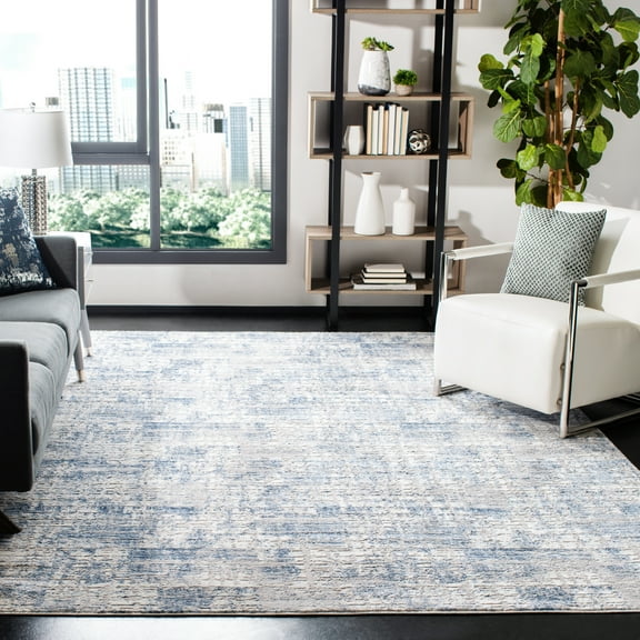 SAFAVIEH Amelia Carrie Abstract Area Rug, Blue/Gray, 9' x 12'