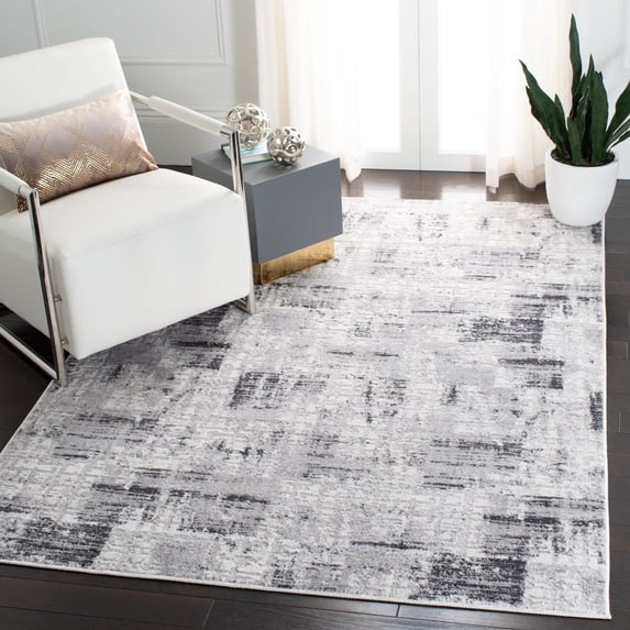 SAFAVIEH Amelia Carrie Abstract Area Rug, Gray/Charcoal, 6' x 9'